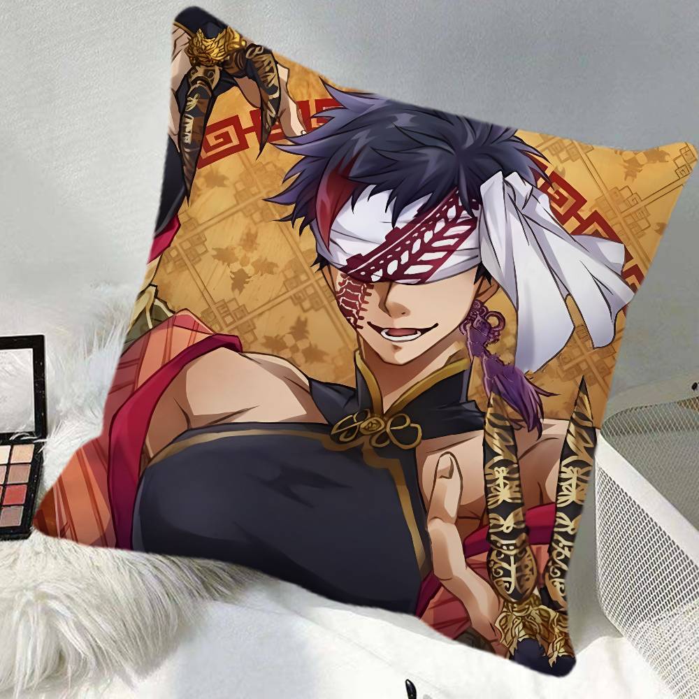Anime Qin Shi Huang Pillow Case Square Pillow Bedroom Sofa Leisure Comfort Cushion Car Home Decoration