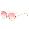 New European-American Trend Rimless Edge-Cut Large Frame Ladies Sunglasses 8913