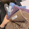 New plaid wool scarf women's winter retro versatile cold-proof and warm scarf