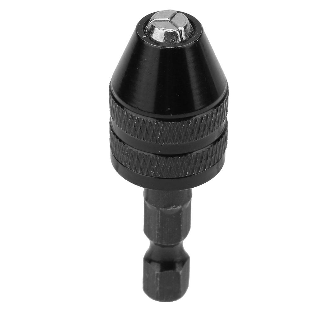 0.33.6mm Keyless Drill Chuck 14" Hex Shank Quick Change Adapter Converter