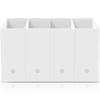 4Pcs Foldable Book Magazine Storage Stand Portable Thickened PP File Organizer for Documents Books Journals Scrapbooks New