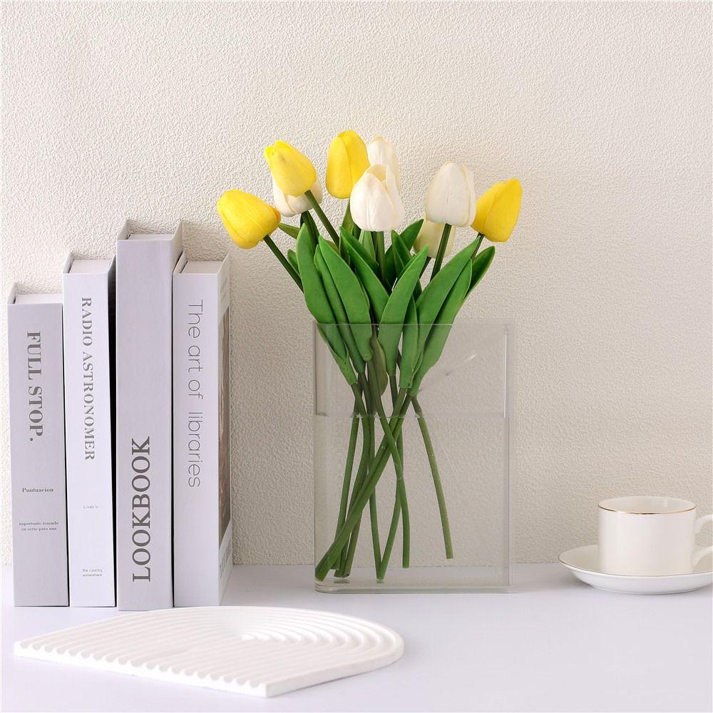 Decoration Desktop Decor Cultural Flavor Cultural Flavor New Clear Book Vase Book Vases Artistic