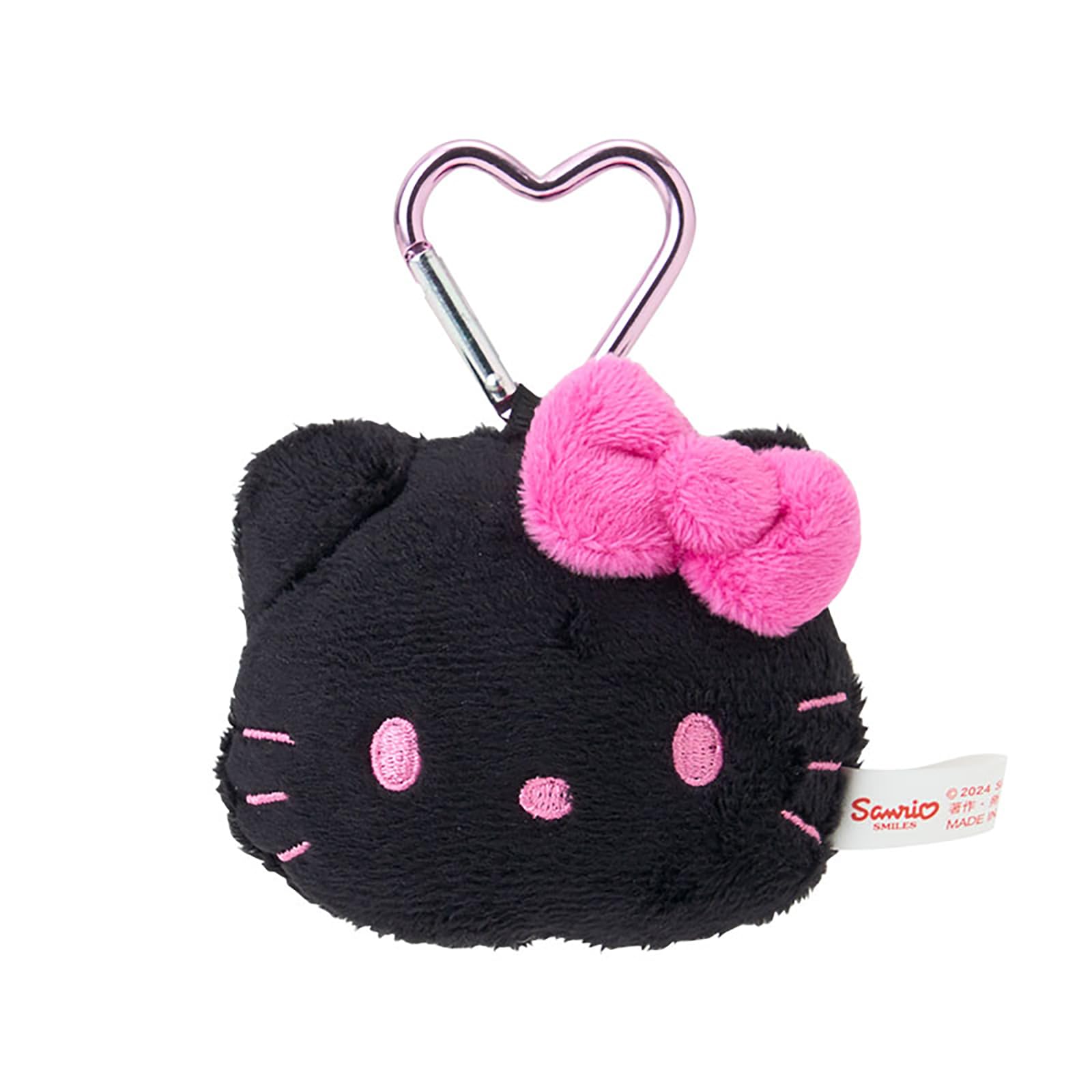 

Sanrio Mascot Holder Kao Love Hello Hello Kitty Black 087599 Face-shaped (I Kitty)