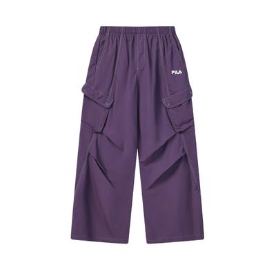 Original Anti-Ultraviolet Cool Feeling Solid Color Mid-Waist Cargo Pants Women Pants F11W629813F-DP