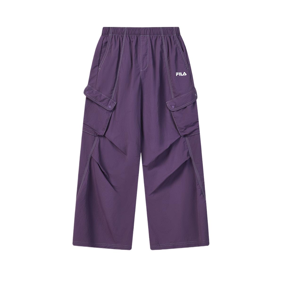 

FILA Original Anti-Ultraviolet Cool Feeling Solid Color Mid-Waist Cargo Pants Women pants F11W629813F-DP M