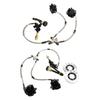Go Kart Hydraulic Brake Kit Hydraulic Versatile Easy Installation Twin Calipers Rear Brake Assembly for 200cc UTV Quad Bikes ATV