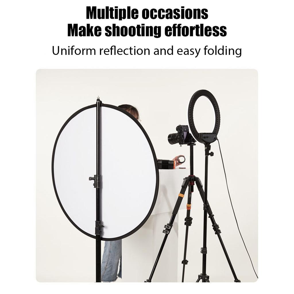 New Portable Collapsible Round Photography Reflector Photo Studio Outdoor Light Diffuser Multi-Disc with Carry Bag  60cm