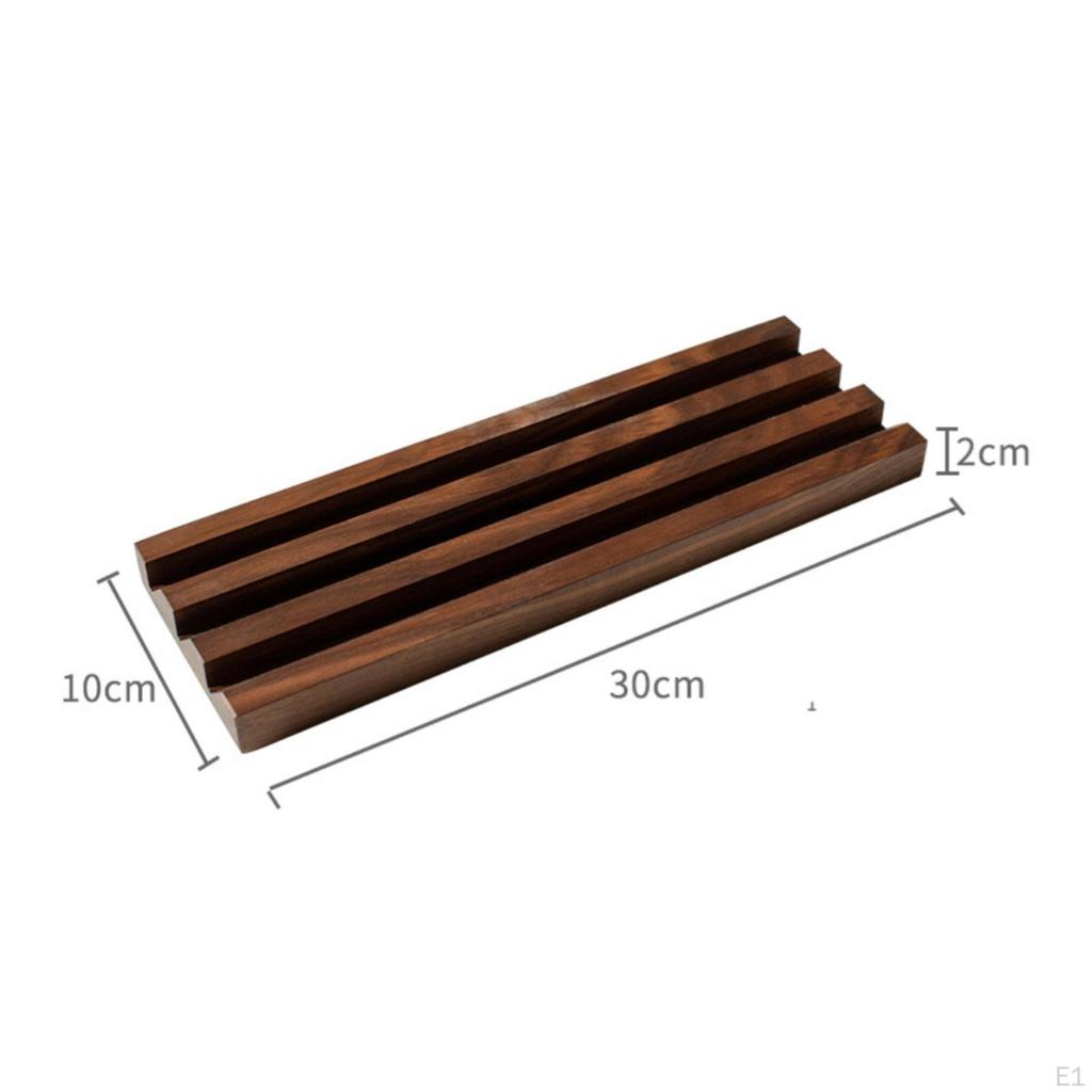 Rings Display Tray Slotted Band Jewelry Organizer with Slots for Photography Prop, Vanity,