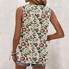 Damska codzienna bluzka bez rękawów z okrągłym dekoltem, luźna, T-shirt, letnie topy typu tank dla kobiet, tank camisole, podstawowe topy bez rękawów