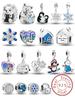 925 Silver Snowflake Hedgehog Winter Polar Bear Series Charm Bead Fit DIY Bracelet Making Gift Of High Quality Jewelry