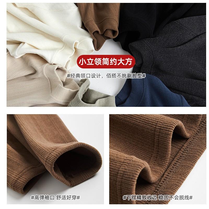 Womens Soft Ribbed Brushed Thermal Long Sleeve T-Shirt Round Neck Slim Fit Base Layer Top Winter