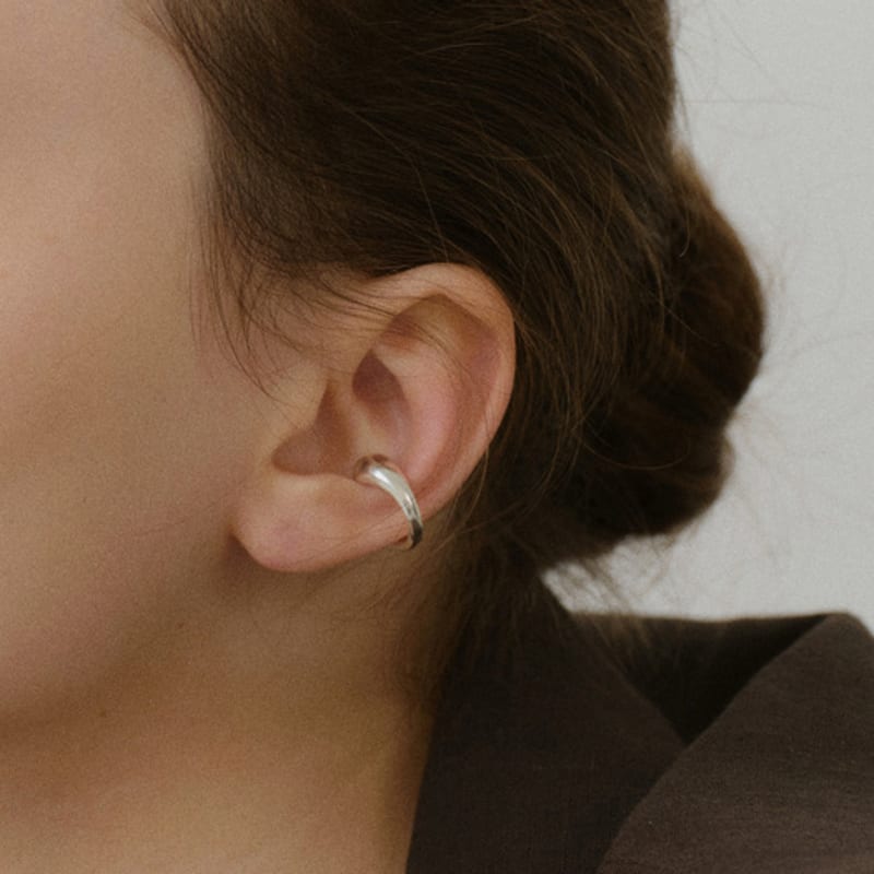 NORMALLEE [Silver 925] Grab Ear Cuff