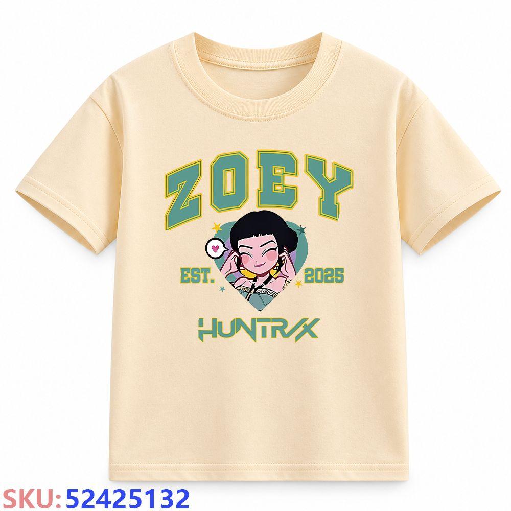 KPop Demon Hunters Children's cartoon print T-shirt