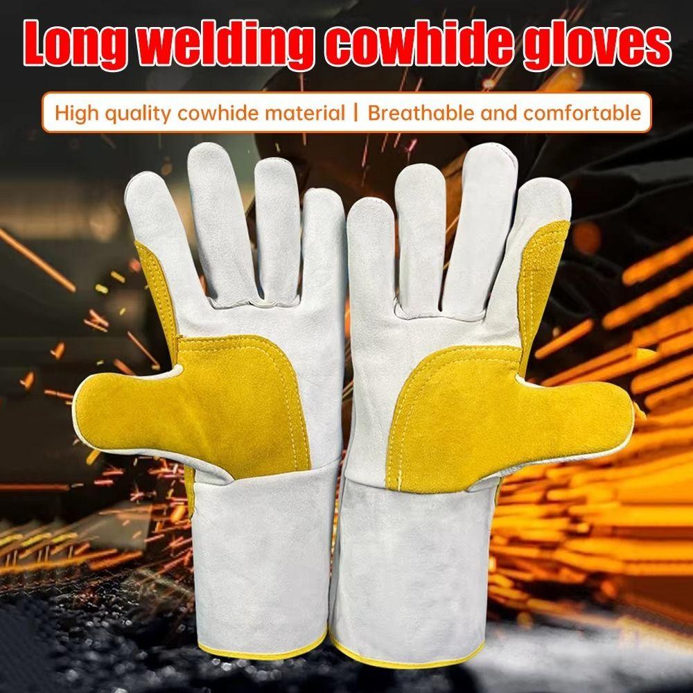 Thick Welding Gloves Long Mechanic Glove New Labor Gloves