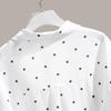 Sibaishi Polka Dot Lapel Commuter Shirt