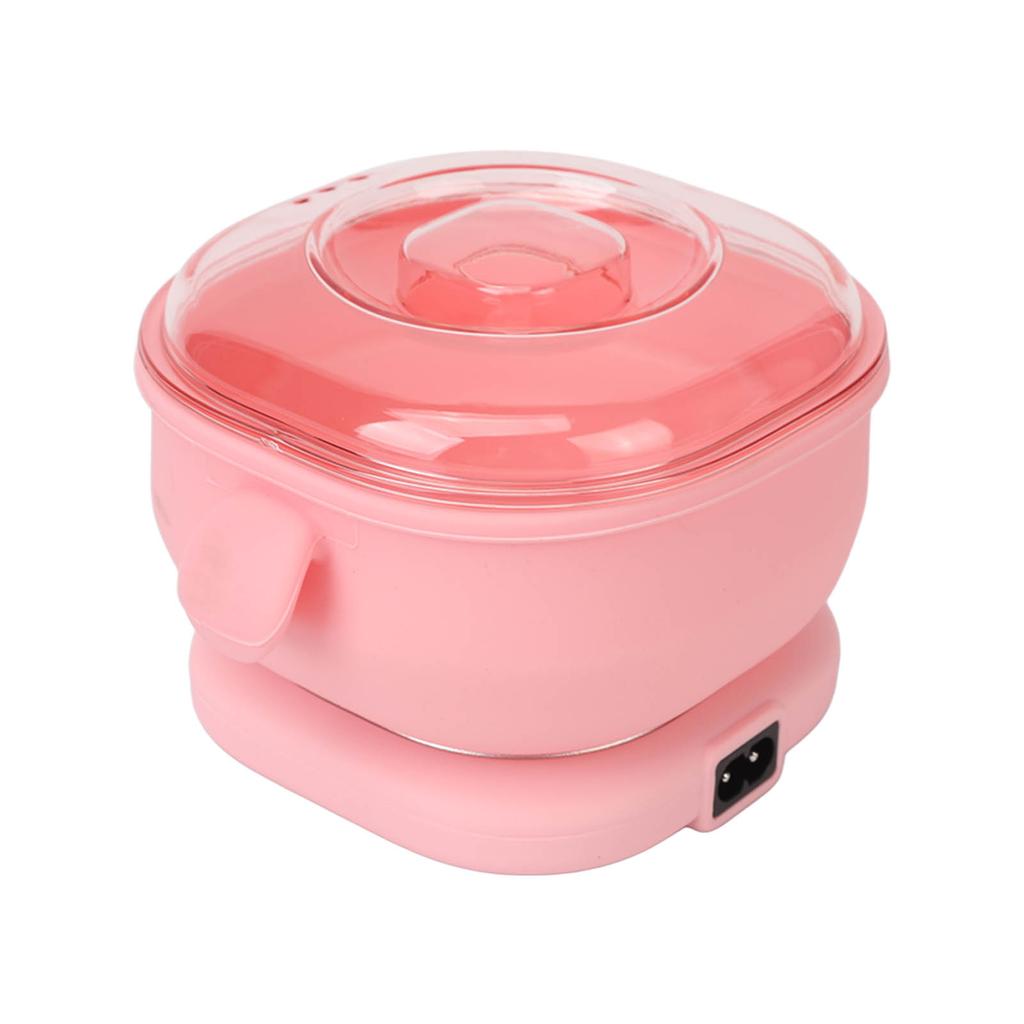 Electric Hot Wax Warmer Machine for Hair Removal 400ml Silicone Pot Liner Wax Heater 100W Pink
