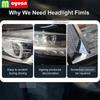 2 Pcs Car Headlight Protective Film Front Light Transparent Smoked Black TPU Sticker For Tesla Model X  car Accessories