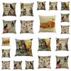 Stylish Cotton Linen Pillow Covers For Halloween Featuring Unique Pumpkin Designs