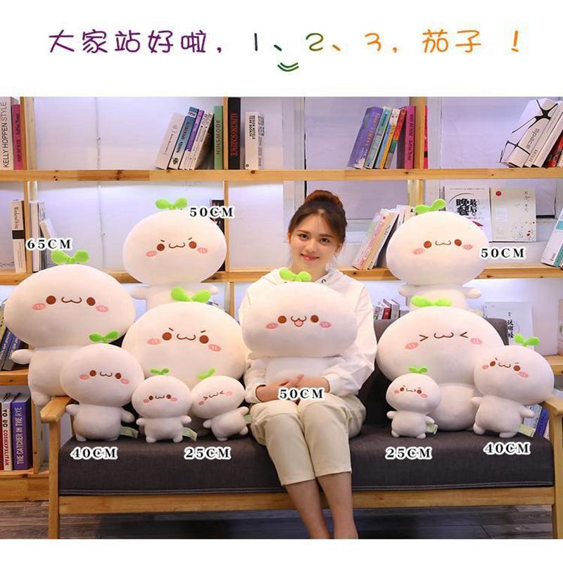 25CM Long Grass Face Tuanzi Plush Toy Super Soft White Net Red Doll Sleep Comfort Doll Give Children Birthday Christmas Gift