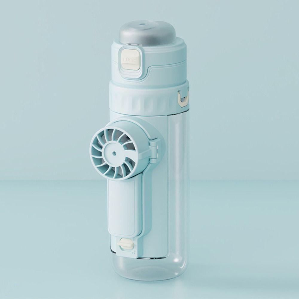 610 ML Hydration Spray Fan Cup Detachable Fan Sports Drinking Bottle Students