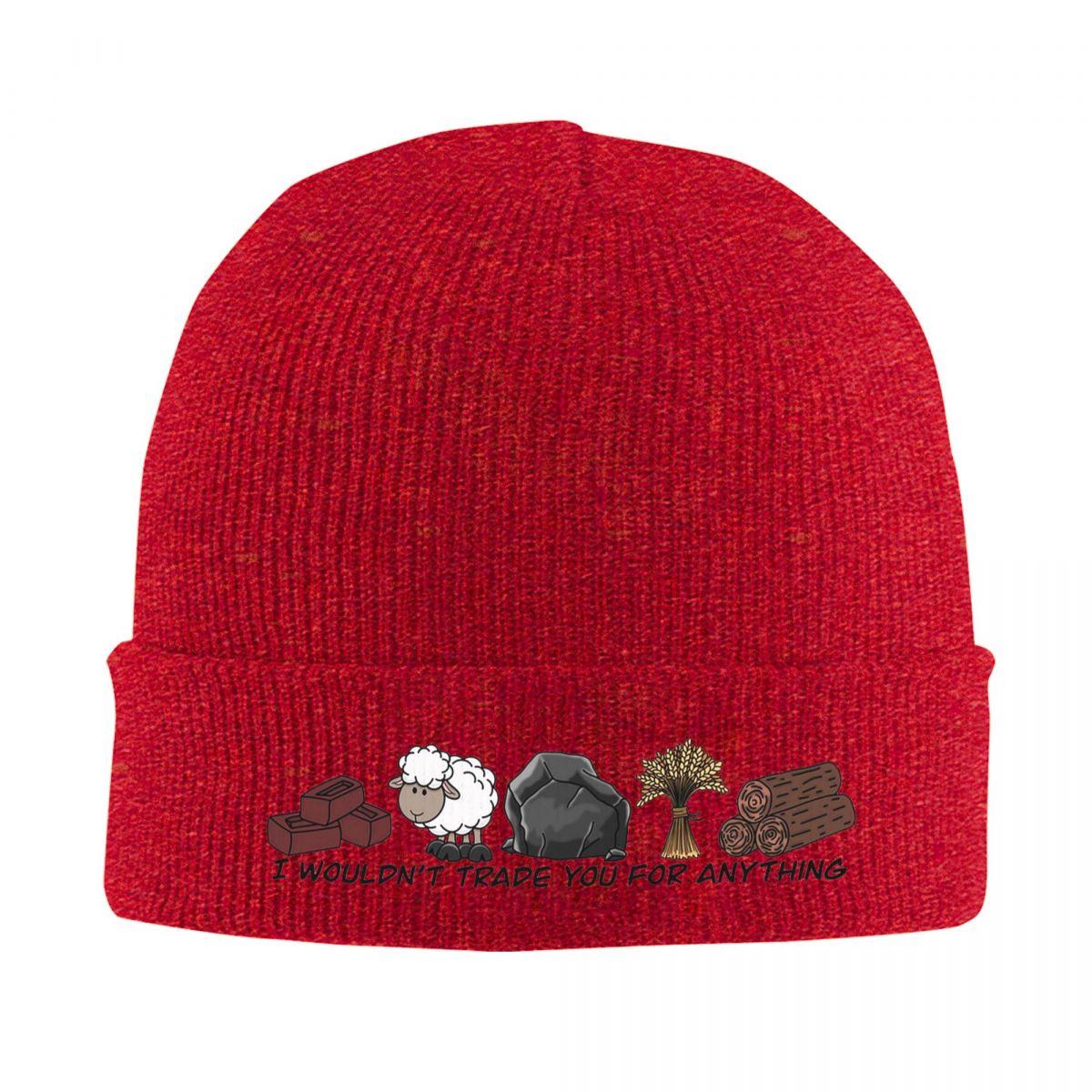 

I Wouldnt Trade You For Anything Catan Knitted Cap Fashion Bonnet Hat Autumn Winter Outdoor Beanies Hats for Unisex Women Adult One Size