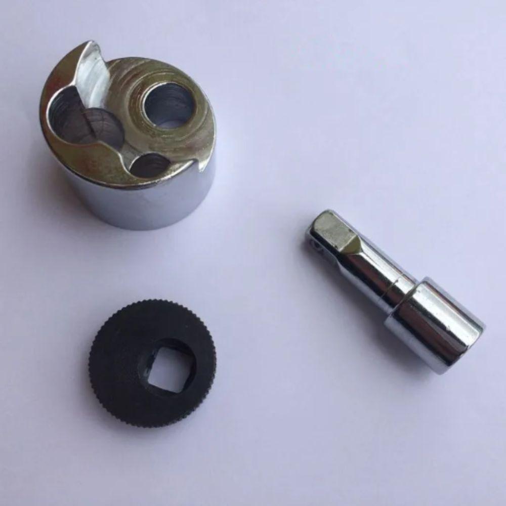 Silver Finish Nut Extractor Square Joint Bolt Extractor Industrial Maintenance