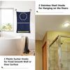 Round Hanging Laundry Basket and Storage Bag for Bathroom Doors