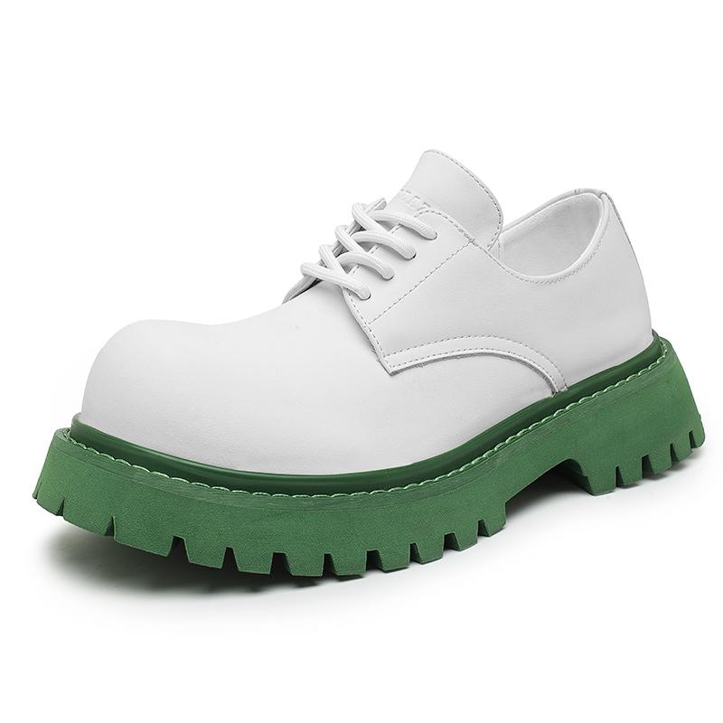 Fashion Designer style trendy men's and women's high-quality leather shoes  White men and women outdoors party Shoes Thick bottom
