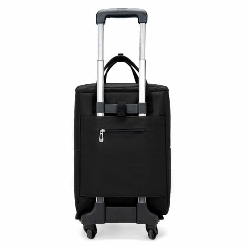 Kobe Liberal Shopping Cart, Side-Push, 4-Wheel, Lightweight, Insulated, Pre-Assembled, 905 (Black)