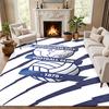 Birmingham City FC Carpet Door Mat for Living Room or Bedroom Protective Mat Under Chair Office Decoration Christmas Gift Birthday Present