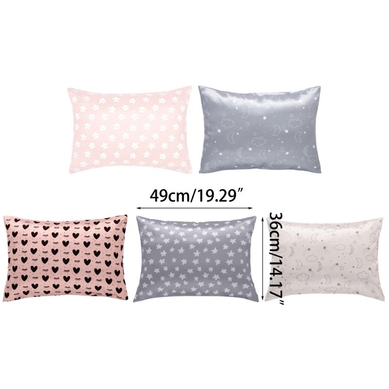 Soft Travel Pillowcase Baby Pillowcases Breathable Pillowcase for Boys Girls Kids Pillow Bedding Pillow Cover 36x49cm