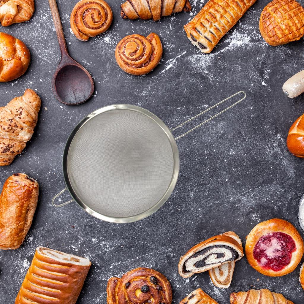 Set 2 strecuratoare din otel inoxidabil 15 cm si 24 cm FM Professional ref. 9983350