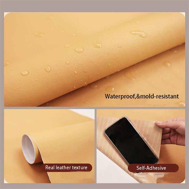 Samolepicí Vodotěsná Faux Kůže Obal DIY Nábytek Pohovka Interiér Auta Proměna a Restaurování Opravná Záplata