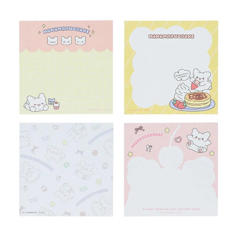 Sanrio HANAMARU OBAKE Čtvercový poznámkový blok ( Pastelové sladkosti Popová růžová ) Japonsko NOVÝ