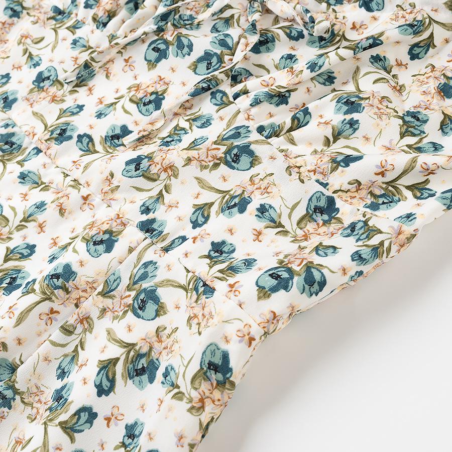 2025 Spring Women's European and American Style Printed Sling Dress