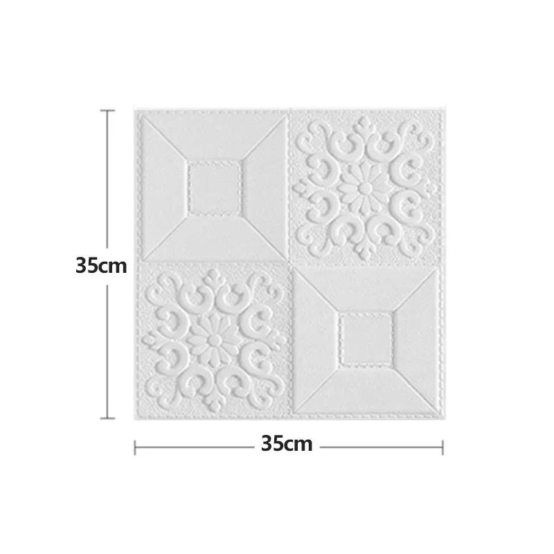 20Pcs Wall Sticker 3D Wallpaper Self-Adhesive Peel and Stick Foam Wall Panel for Bedroom Living Room Kids Room Home Decoration