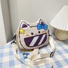 Casual nylon new shoulder messenger bag small square bag 2025 cute cat small round bag girl travel shoulder bag