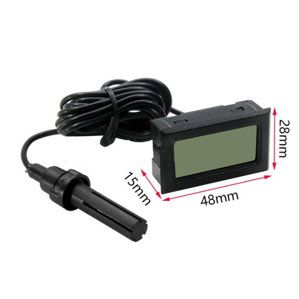 Cyfrowy Higrometr Termometr LCD Typ Wbudowany Elektroniczny Miernik Temperatury i Wilgotności z