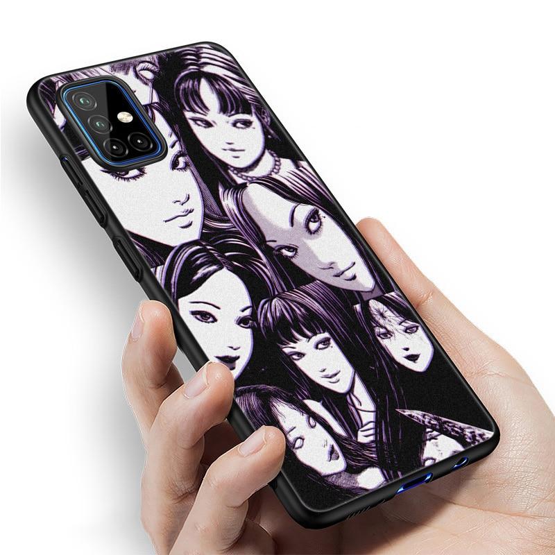 Anime Junji Ito Tees Horror Case For Samsung Galaxy A12 A02S A22 A32 A52 A72 A71 A51 A41 A31 A21 A11 A50 A70 A10S A20S Cover