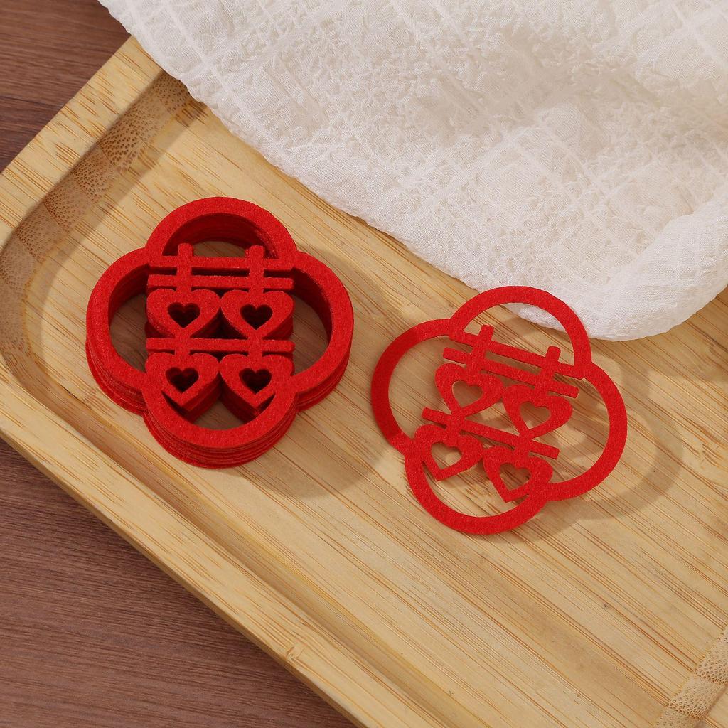Double Happiness Stickers for Wedding Room Decoration
