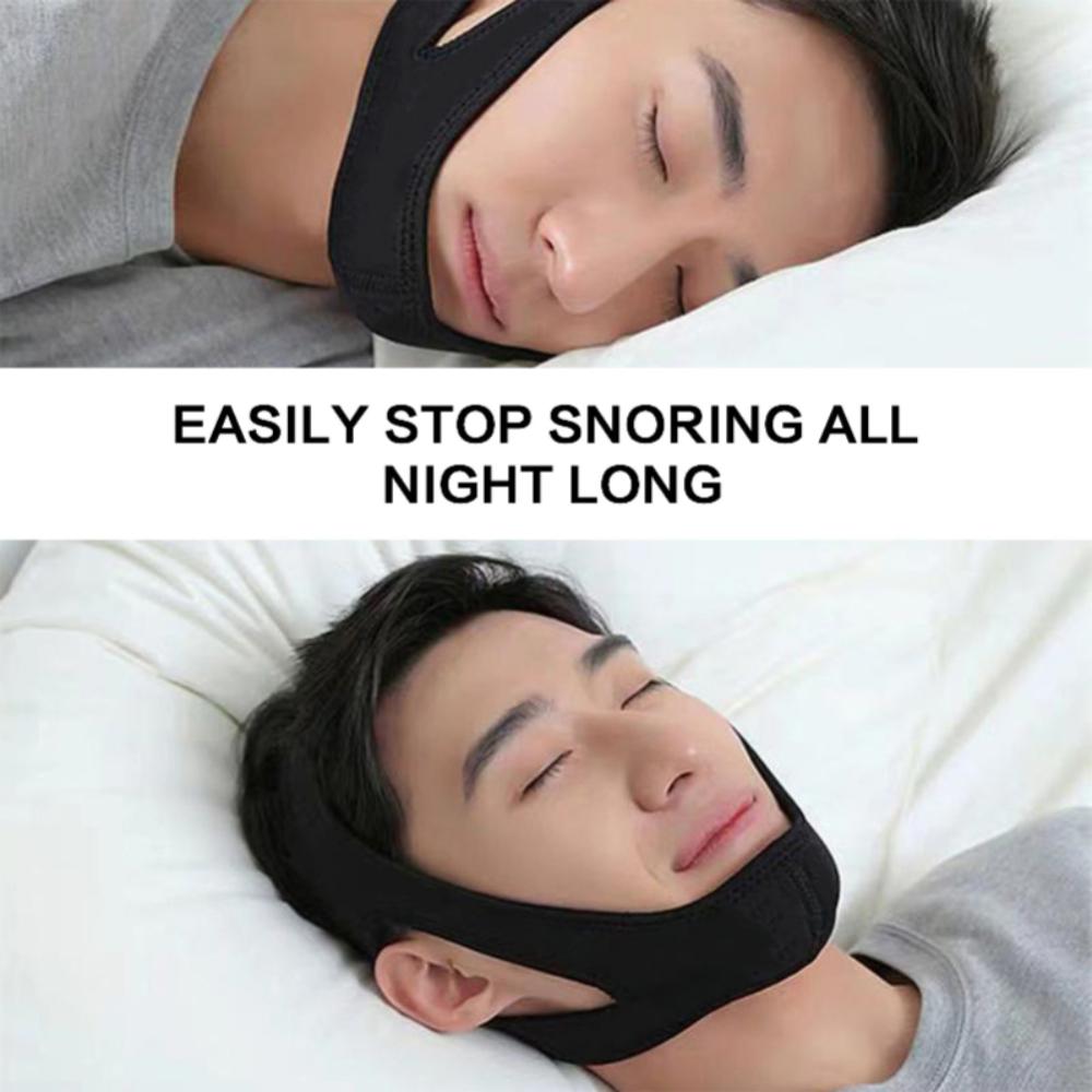 Hotsale Anti Snoring Chin Strap Stop Snore Device Adjustable Breathable Chin Rest Anti-noise Men Women LowerJaw Protection Belt