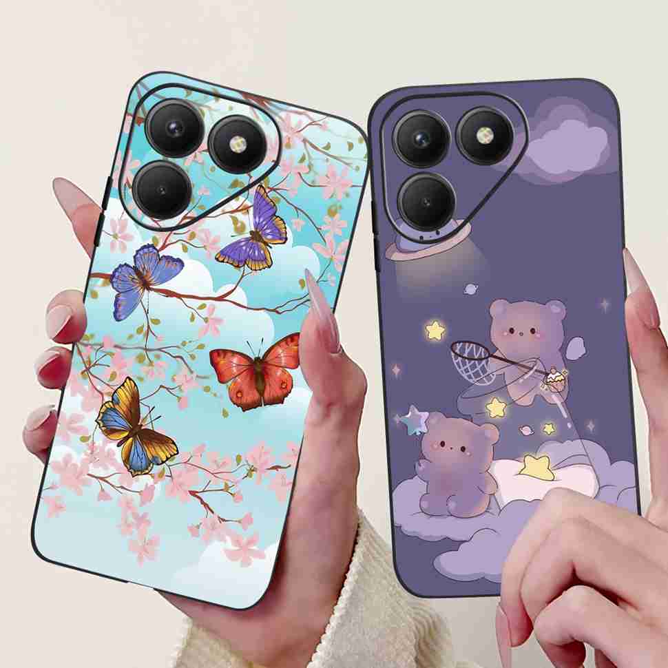 ShockProof Silicone Case For Tecno Pova 7 4G Cover Soft TPU Cases for Tecno Pova 7  Pova7 Neo 4G LJ6 Phone Cover Coque