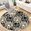 1pc Leopard Pattern Office Round Area Rug, Indoor Mat Suitable For Office, Under Office Chairs Bedroom Living Room Home Decor, Room Deco