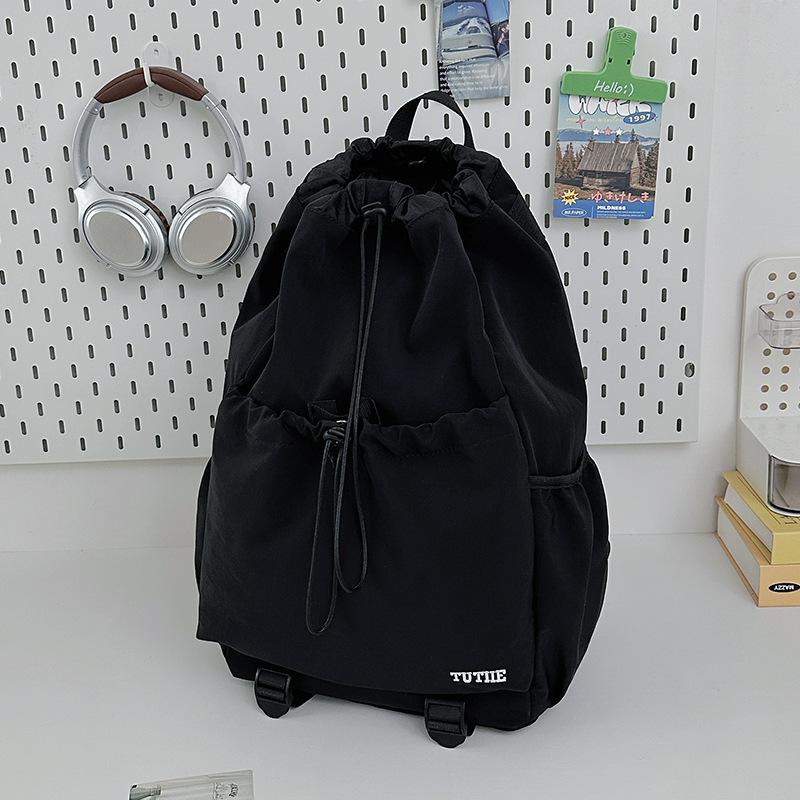 Schoolbag new Mori ins high value fresh and sweet macaron backpack light travel mountaineering drawstring backpack