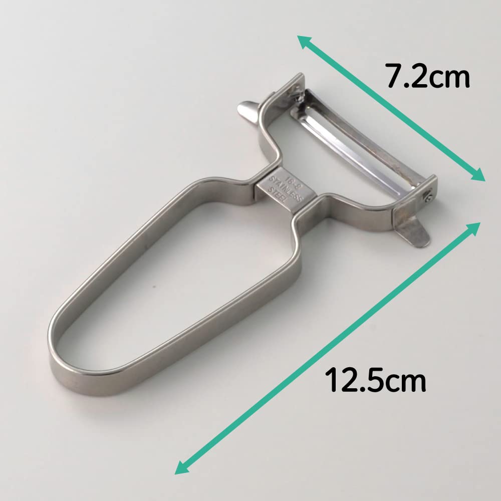 Yoshikawa Made in Stainless Easy to New Kitchen Basic SJ2958 Peeler, Japan, Steel, Hold,