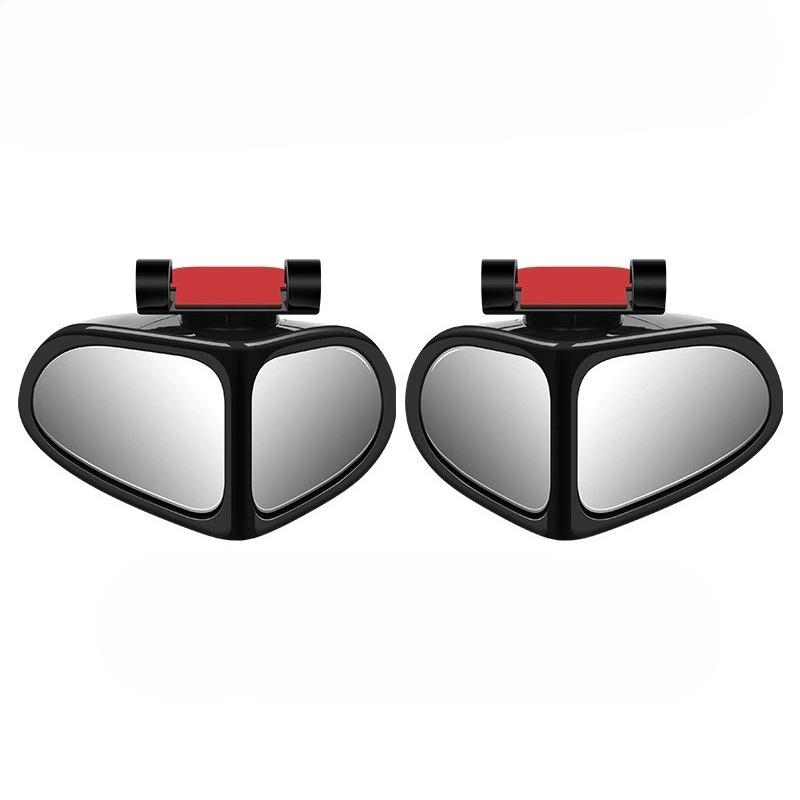 

An Oval Blind Spot Mirror for Cars Featuring a 360° Rotation Wide-Angle View Both Front And Back Ultra-Clear Lens Flat Design left and right