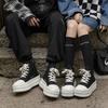 American platform canvas shoes men's niche sports high street couple big head board shoes height increase derby shoes women 18457-J
