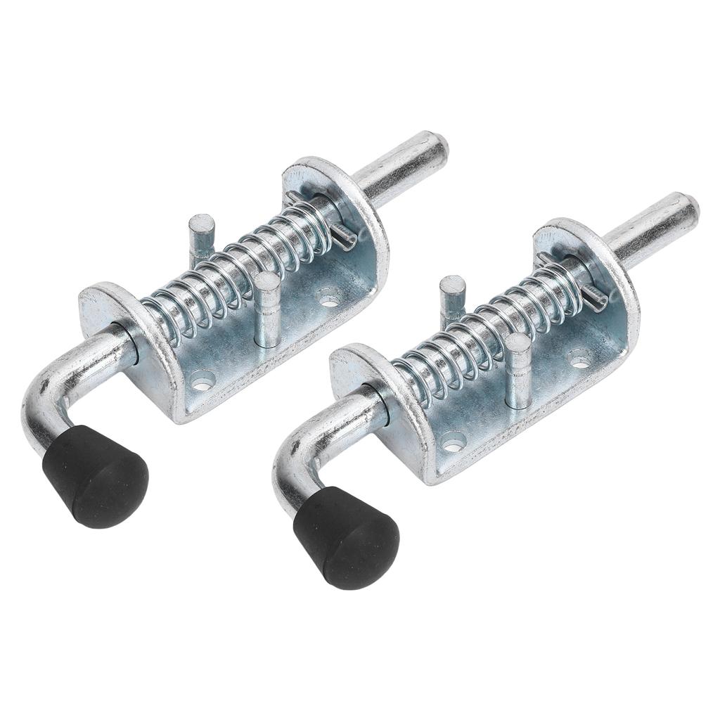 2PCS 6 Inch Spring Loaded Latch Pin Heavy Duty Latch Pin Door Lock for Tailgate Trailer Carriage Garage