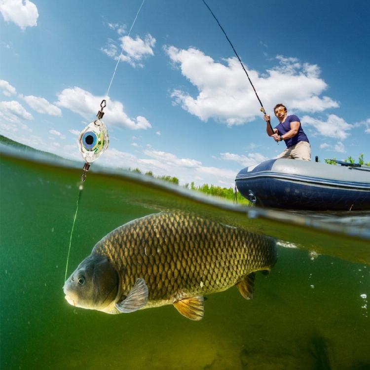 LED Underwater Fishing Light Small Fishes Eye LED Fishing Light Attractants Lures for Night Fishing Freshwater Saltwater