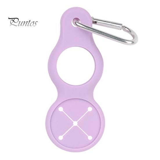 Переноска для бутылки с водой, подвесная пряжка, износостойкий легкий мини-размер, силиконовый держатель для бутылки с водой для путешествий на открытом воздухе фиолетовый